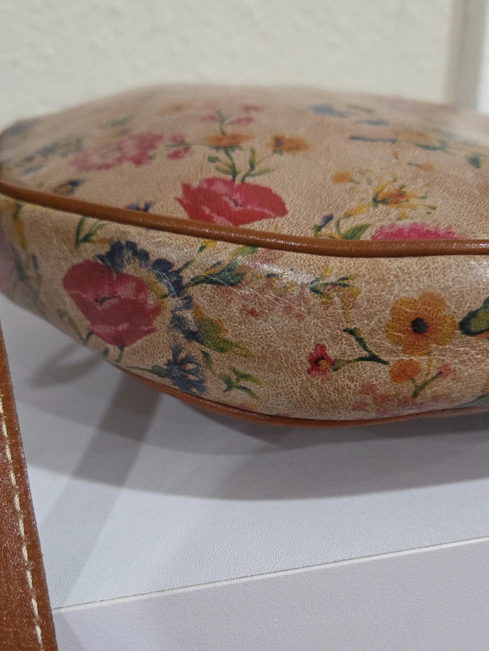 Patricia Nash Floral Round Crossbody Bag - Pink Floral